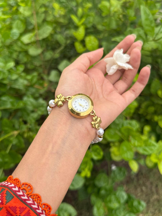 Gulloria Pearl Bloom Watch Bracelet
