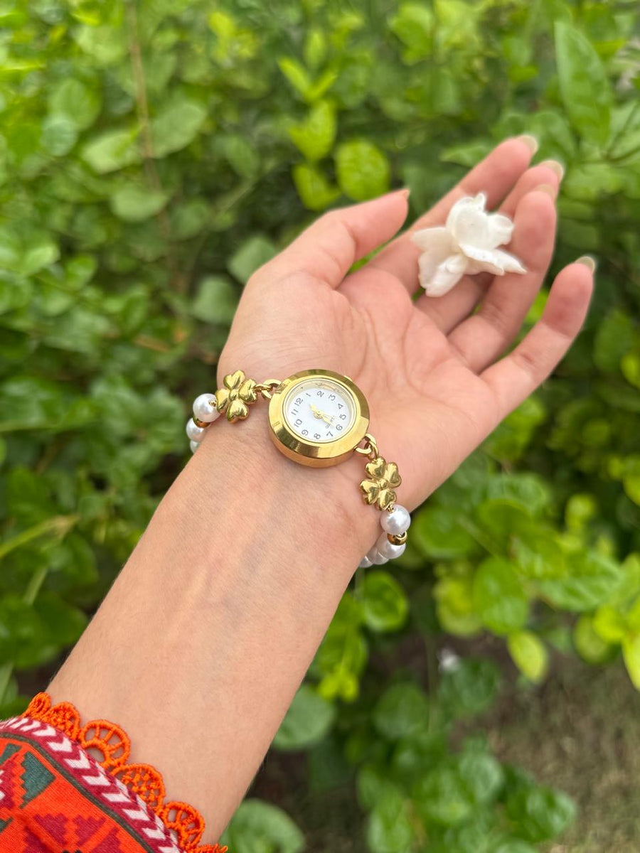 Gulloria Pearl Bloom Watch Bracelet